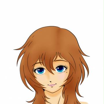 女の子の絵を練習