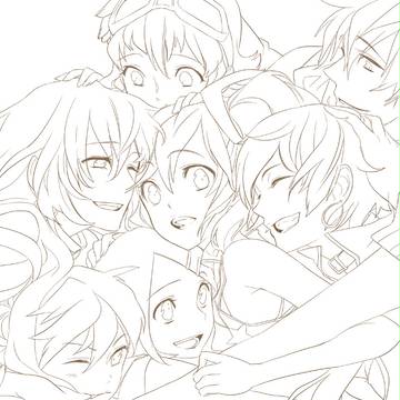 塗り絵という名の途中経過。