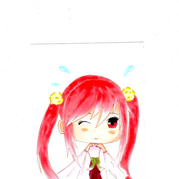 花の擬人化　　蓮の花