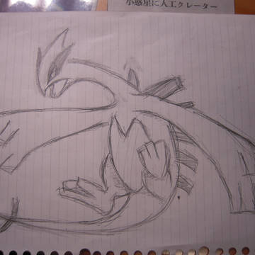 5分以内でルギアを描いてみた