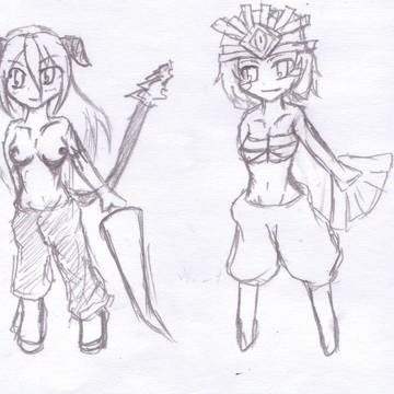 サリエル(擬)とヴィーナス(擬)