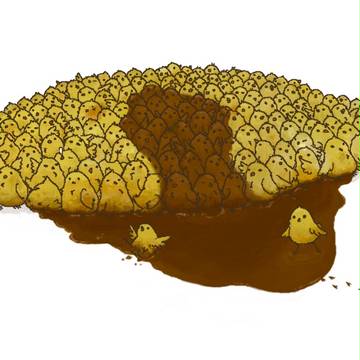 ひよことデミグラスソース