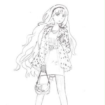 私服お姫ちん　模写