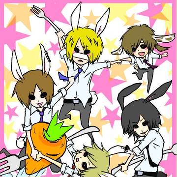 【年賀】みんなうさぎ