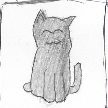 顔が変な猫