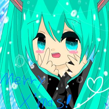 merry x`mas!!  ミクちゃん