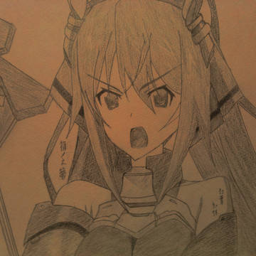 篠ノ之　箒　を描いてみました！！