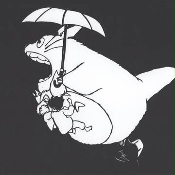 トトロさんたちを切り絵
