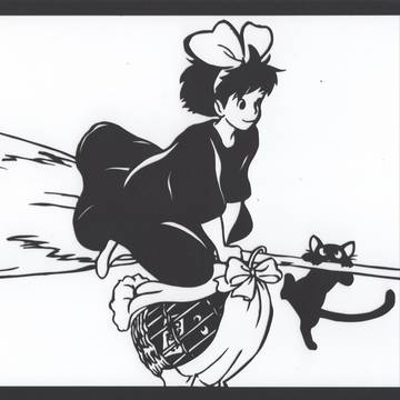 キキさん＆ジジさんを切り絵