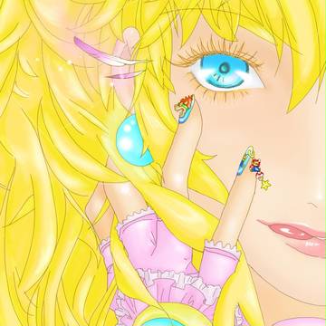 ピーチ姫にシェリルポーズをさせてみた