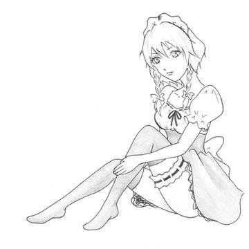 個人的に着たい服を咲夜さんに着ていただいた