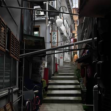 背景模写