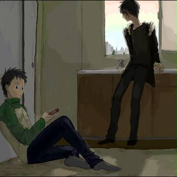 落書き　帝人と臨也【腐】
