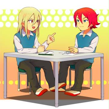照美とヒロトで会議中?