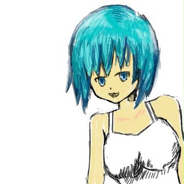 女の子のほほえみ