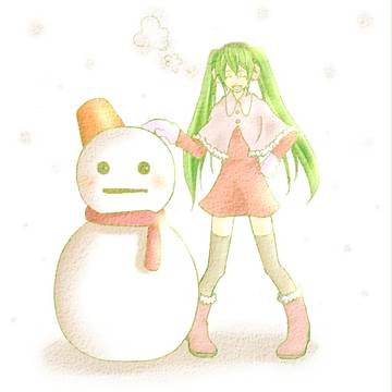 雪だるま作ったよ！