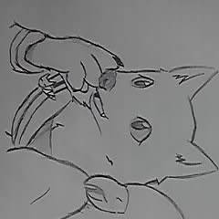 犬かなにかと鳥