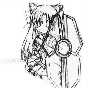 FEZ自画像ラフ