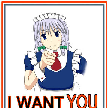 東方×戦時ポスター　「I WANT YOU」