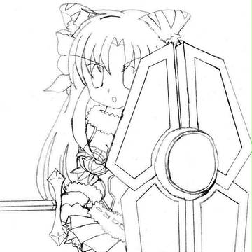 FEZ自キャラ　線画
