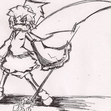 Pen and Ink Reimu Hakurei