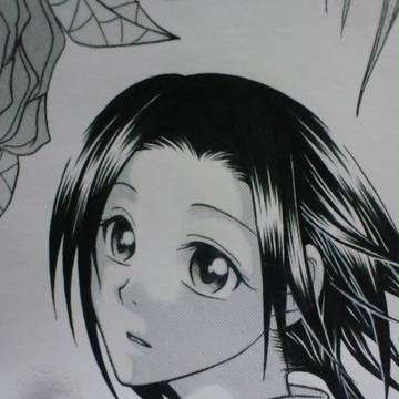 投稿漫画の主人公アップ
