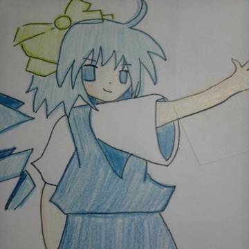 チルノ描いてみたｗ