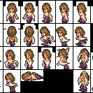 ロマサガ３風キャラドット～ユウナ