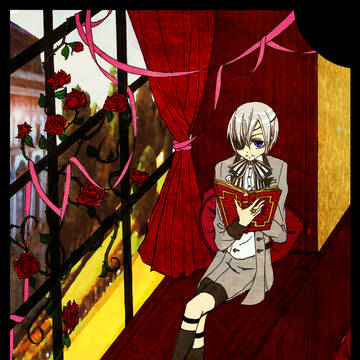 Ciel is reading ^^
