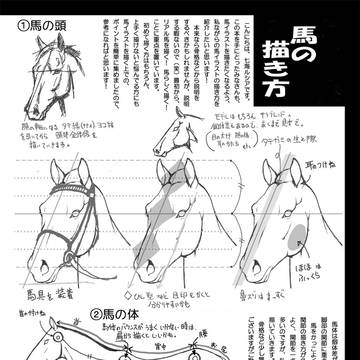 馬の描き方その１（簡易版）