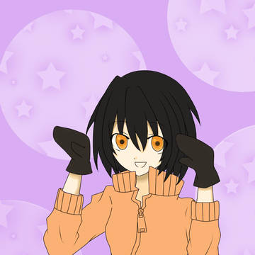 マトリョシカ風黒髪女の子