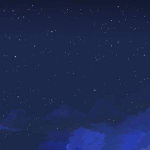 夜空を見上げ