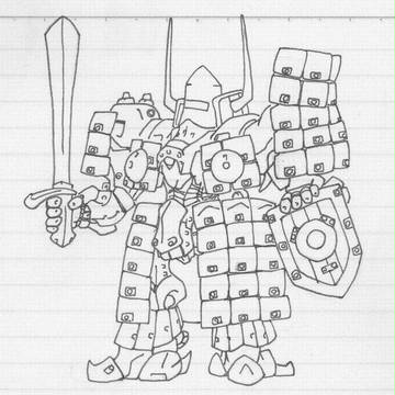 デフォルメ青騎士
