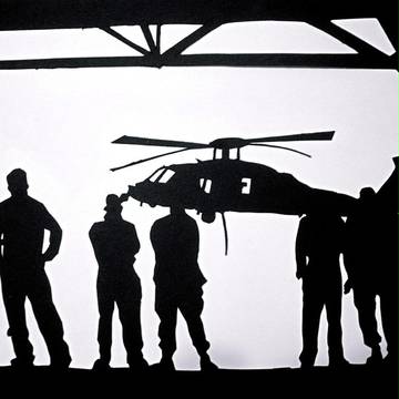 【切り絵】米軍救援隊【東日本大震災】