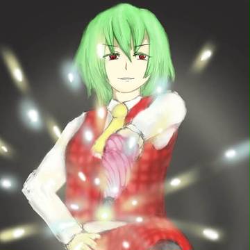 元祖マスタースパーク発射1秒前の風見幽香