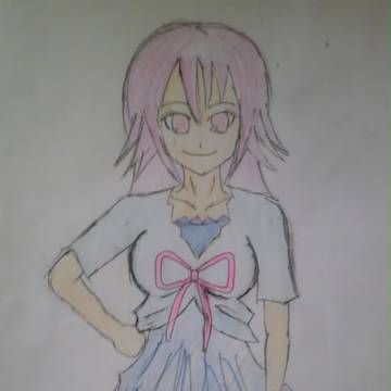 妹を描いてみました 銀髪のアスラ