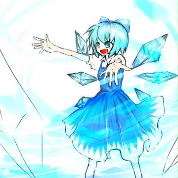 チルノ 初ペンタブ画