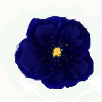 青い花