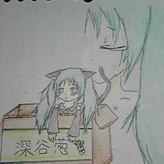 ミク猫らくがき