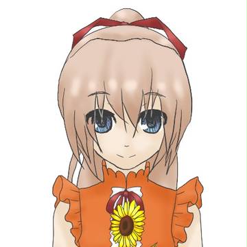 向日葵とヒヨリさん