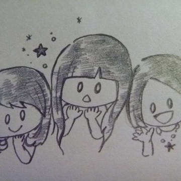 手描きのPerfume