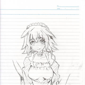 更識楯無メイド（描きかけ）