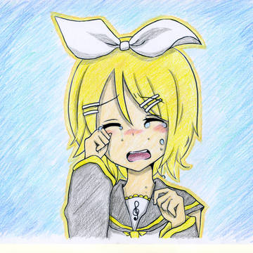 鏡音リンを塗らせていただきました。。