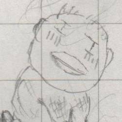 変なおっさんの落書き