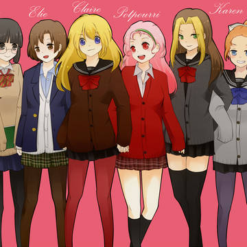 ﾐﾈﾗﾙﾀｳﾝの女子高生たち