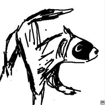 いたちの絵