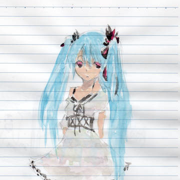 落書き　ミク