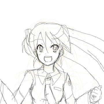 初音ミク　SAIが使いこなせない。。。