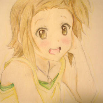 休日のりっちゃんを描いてみた！