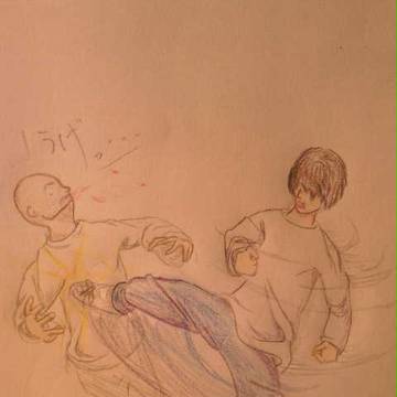 服のしわを描く練習